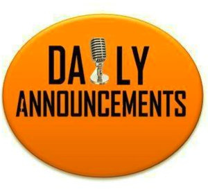 Daily Announcements